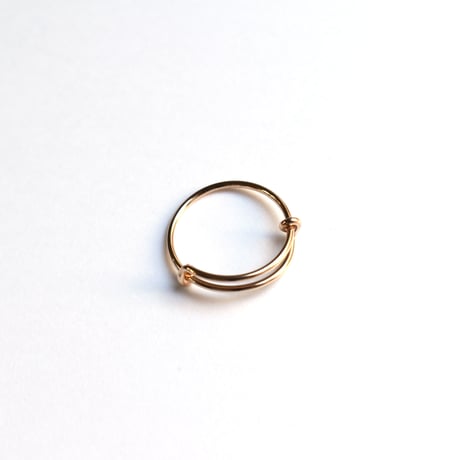 14KGF Free size design ring