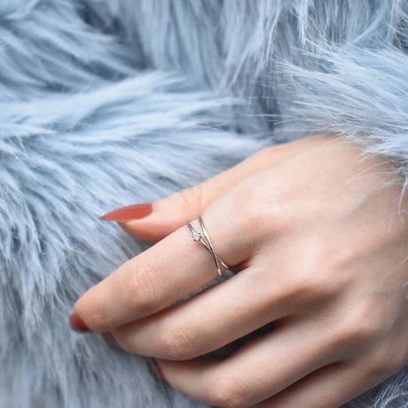 crystal glass X ring