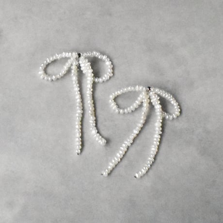 tansui drop ribbon pierce / earring