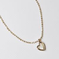 shell heart necklace S