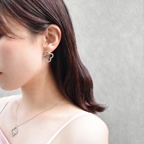 bloom rhinestone pierce / earring