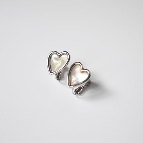 shell heart pierce / earring  M