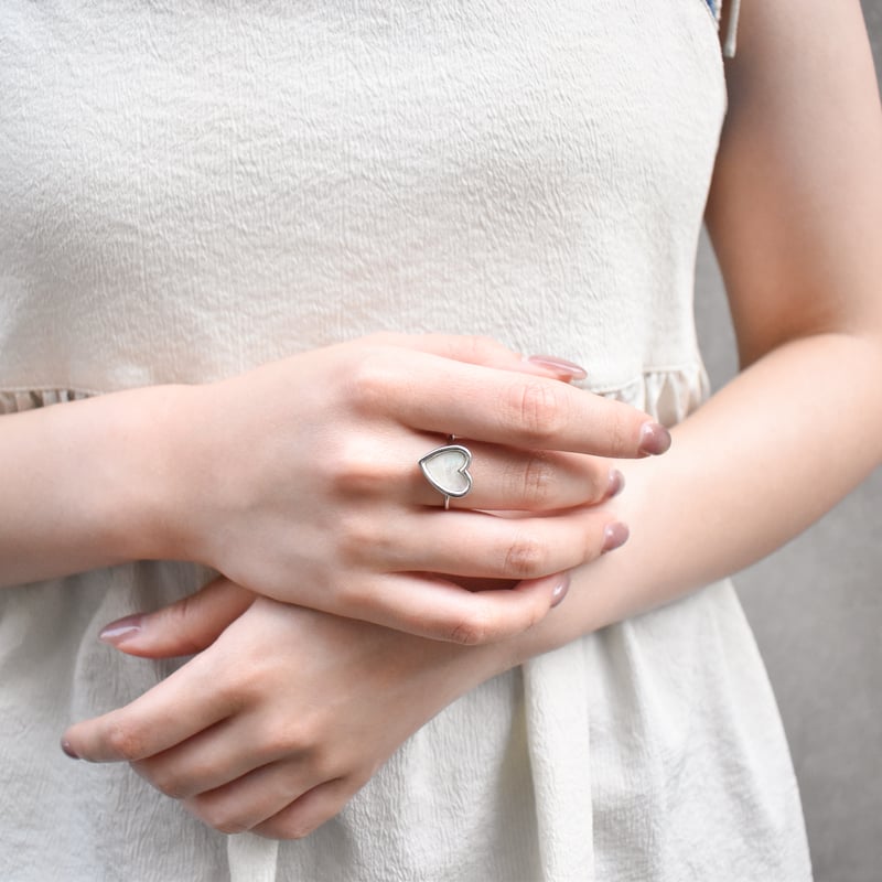shell heart ring M | ISRIE