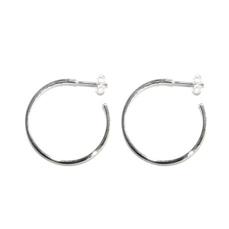 silver925 simple hoop  pierce