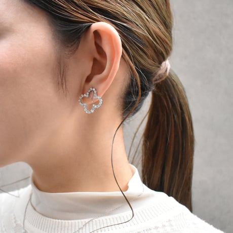 bloom rhinestone pierce / earring