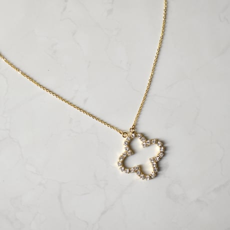 bloom rhinestone necklace