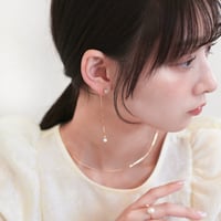 glow long chain pierce / earring B