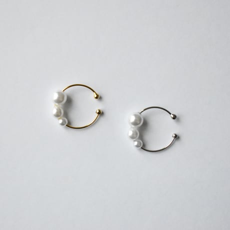 chibi design pearl ear cuff
