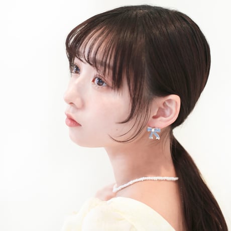 lily ribbon pierce / earring