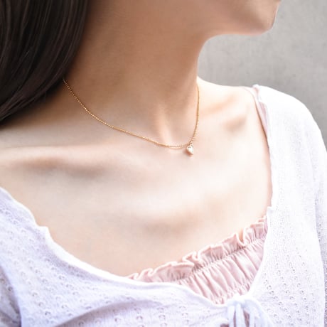 shell heart necklace S