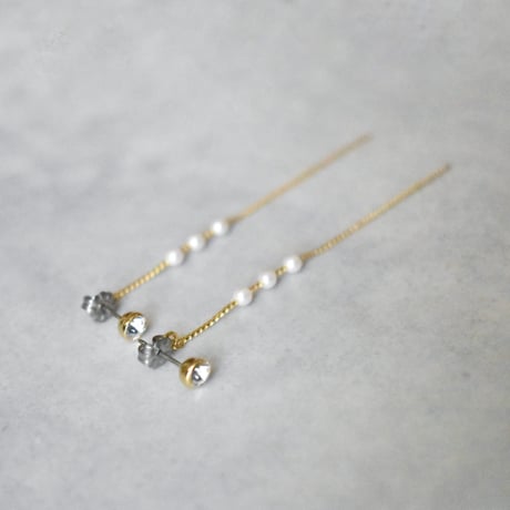 glow long chain pierce / earring C