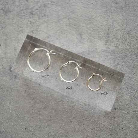 silver925 simple hoop pierce  L
