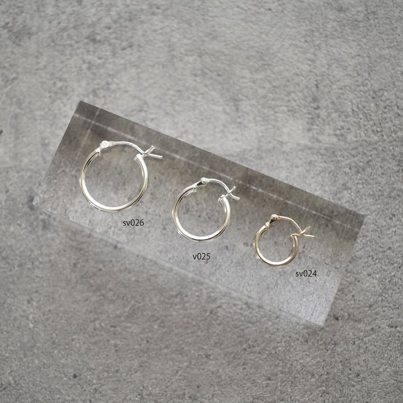 silver925 simple hoop pierce L | ISRIE