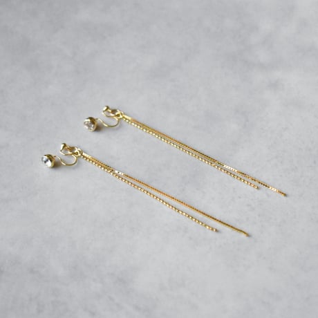 glow long chain pierce / earring A