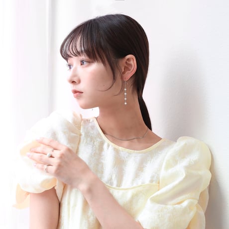 lane baroque glass pearl pierce/earring S