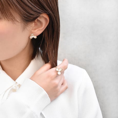 petal clover pierce/earring