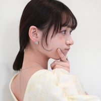 shell heart pierce / earring  M