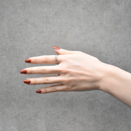 crystal glass X ring