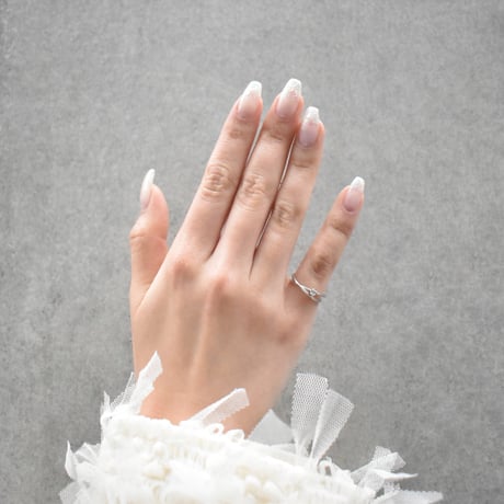 crystal glass X ring