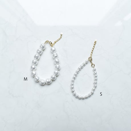 glass pearl bracelet M