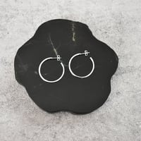 silver925 simple hoop  pierce
