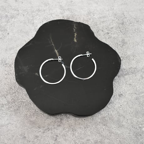 silver925 simple hoop  pierce