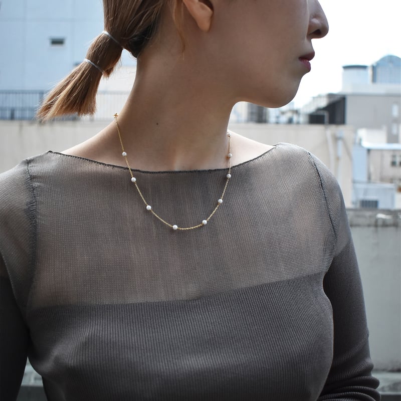 pearl station necklace | ISRIE