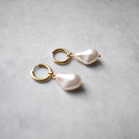 baroque pearl stainless pierce / earring