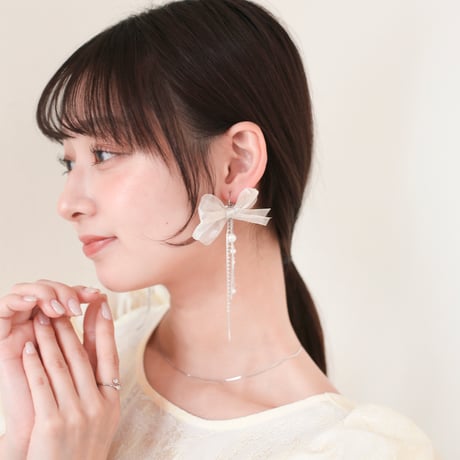 fleuret ribbon pierce / earring