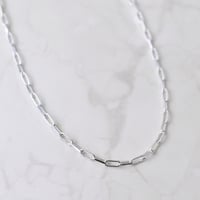 silver925 square chain necklace