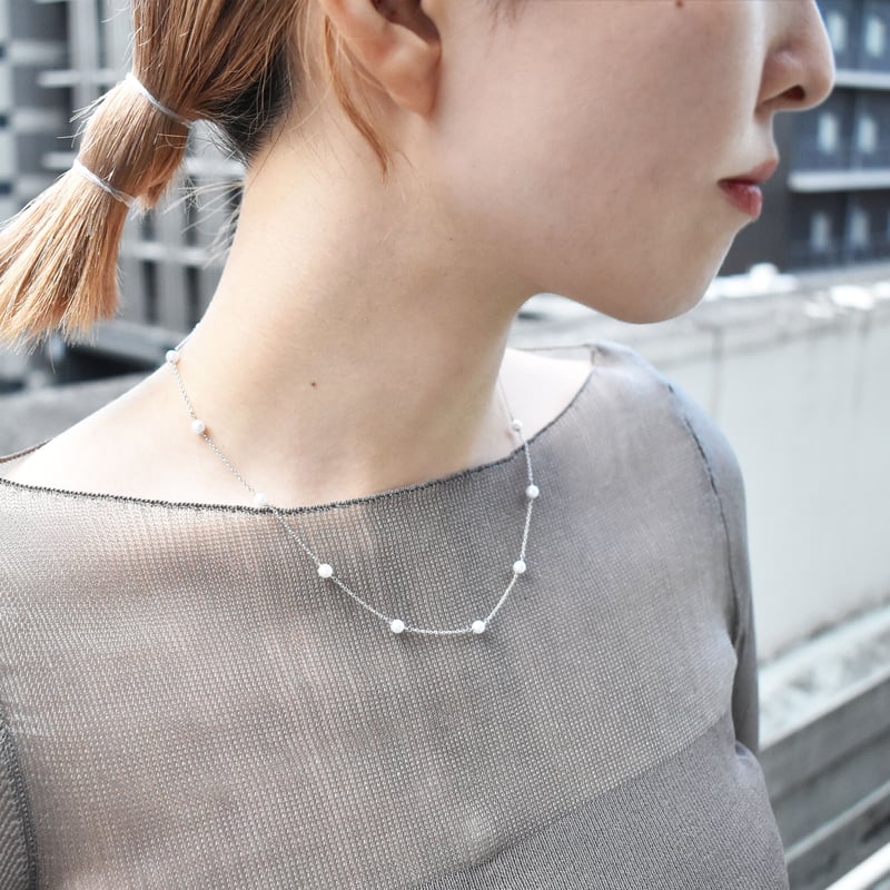 pearl station necklace | ISRIE