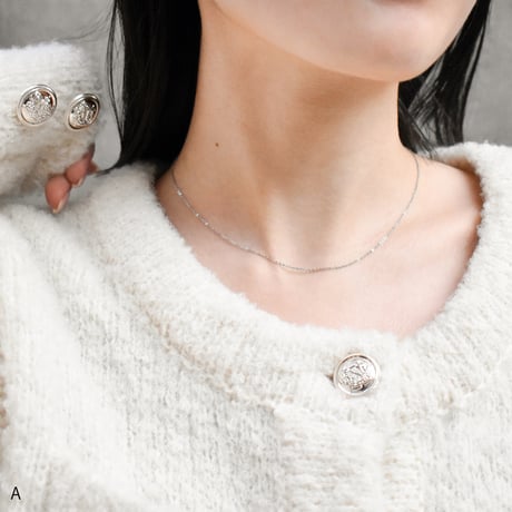 mirror cut necklace