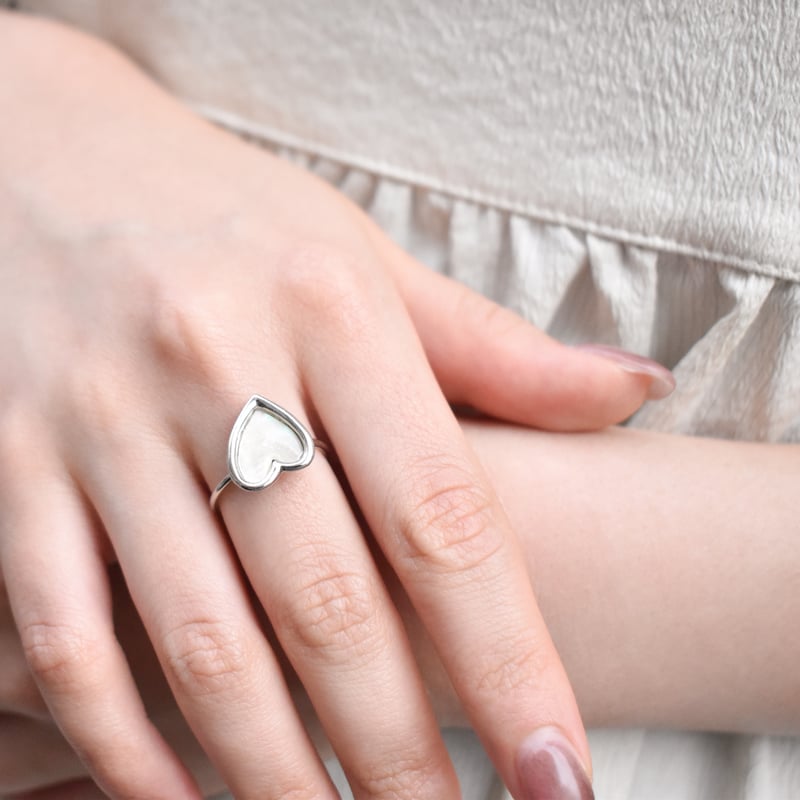 shell heart ring M | ISRIE