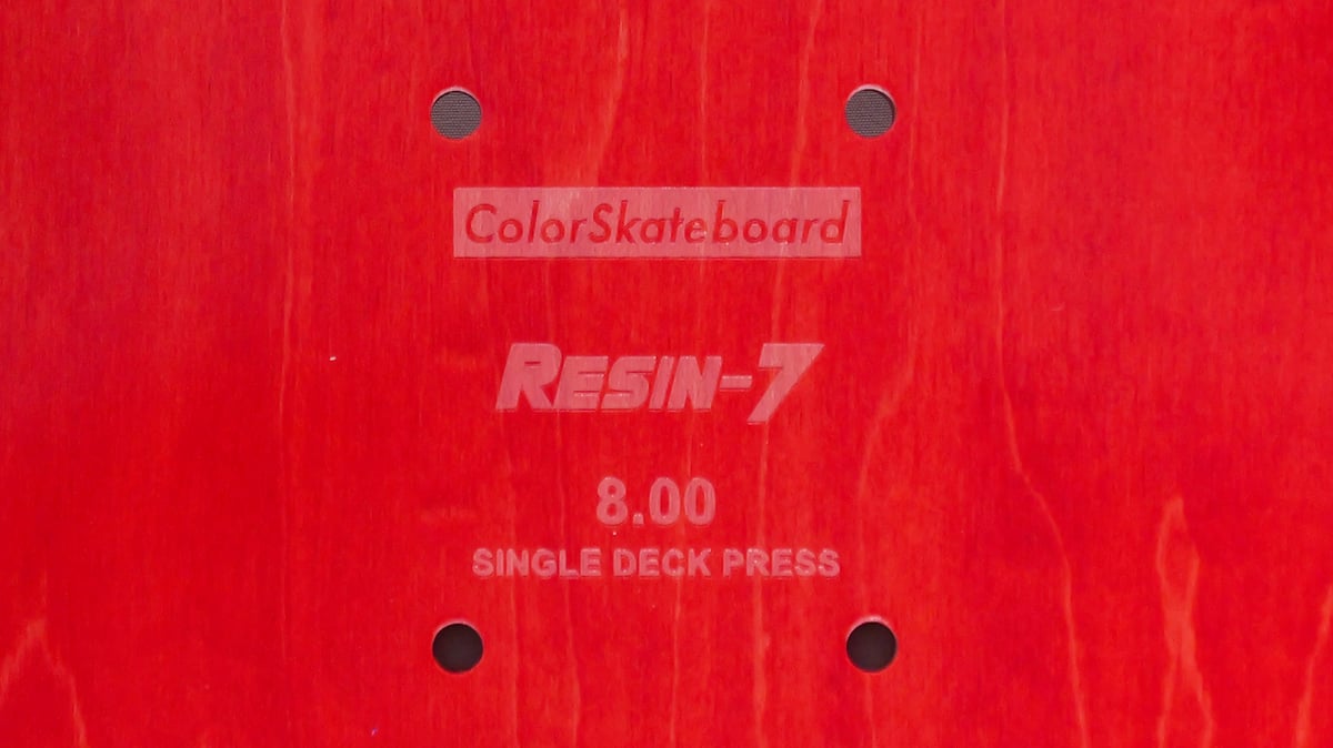 COLOR SKATEBOARD RESIN-7 Premium Red | K-PLANNI
