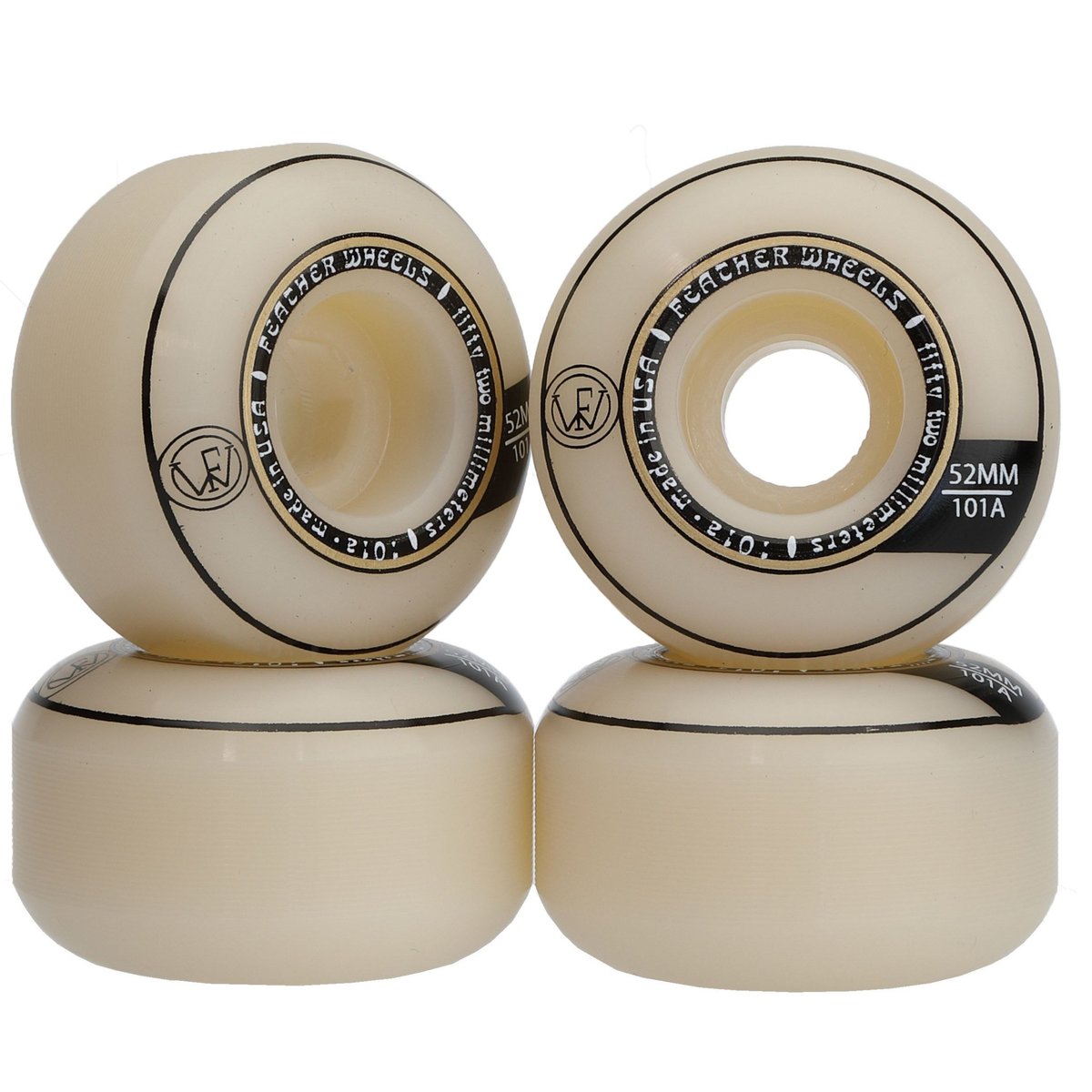 フェザーウィール CLASSIC 52mm 101A WT/GD FEATHER WHEEL フェザーウィール CLASSIC 52mm 101A WT/GD
