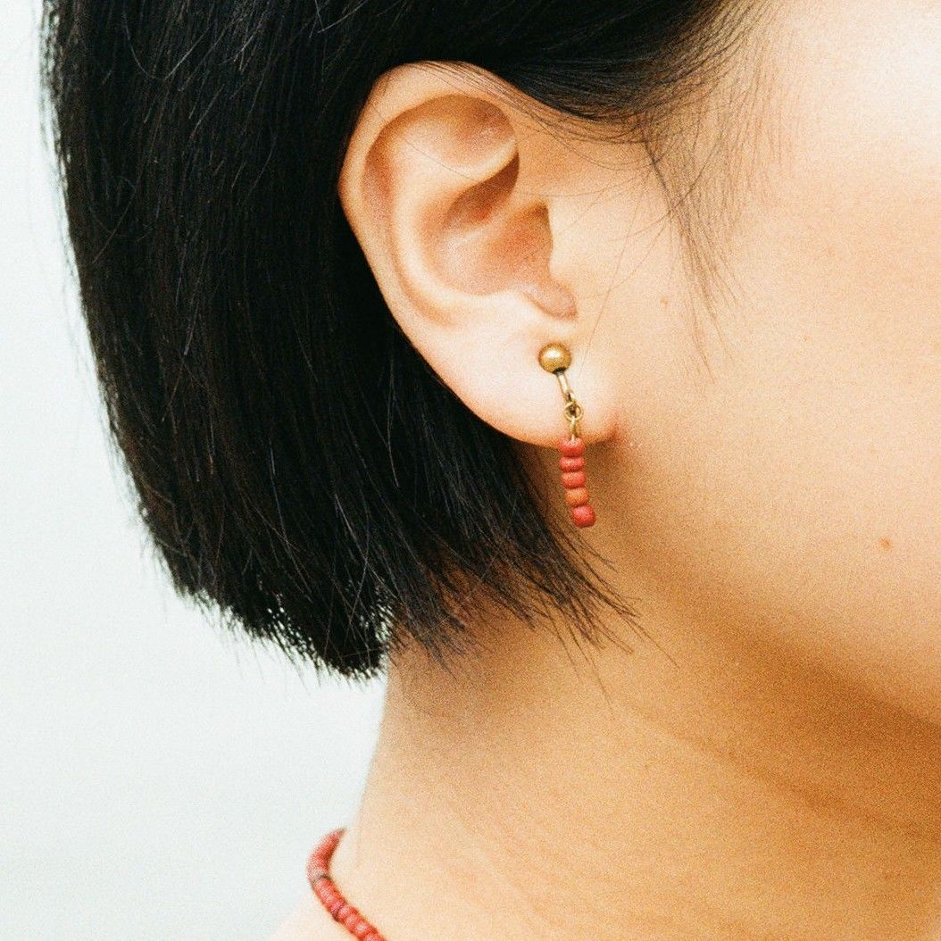 木のピアス | haru nomura - Store