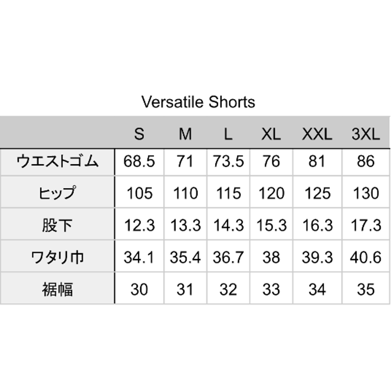 EVERLIFTエバーリフト Versatile Shorts (BLK/L) EVLT Versatile Shorts (CGY) | EVERLIFT STORE