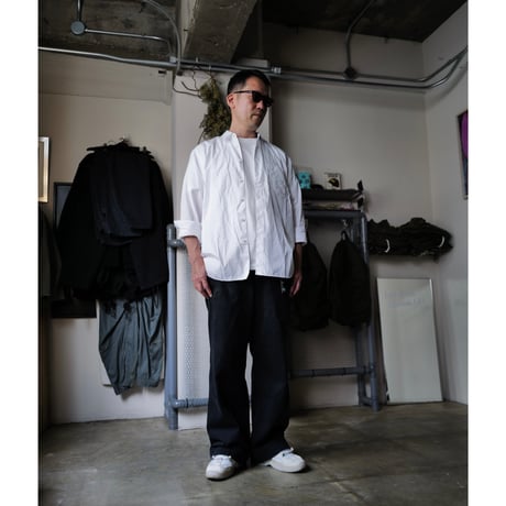 7月25日発売 [anytee classics] Military Wide Trousers_Faded Black