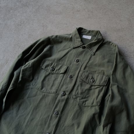 ［ XL (16 1/2)］USARMY Olive Green Shirts_Cotton100_no.16