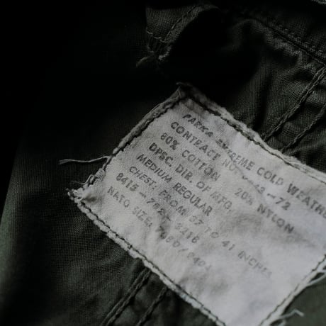 ［M］m65 parka_Black zipper