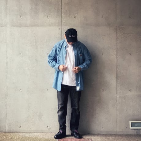 ［L］POLO Bear Chambray SHIRTS_deadstock_90s vintage