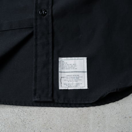 ［17 XXL fit］U.S.NAVY Black Shirt_deadstock_no.17