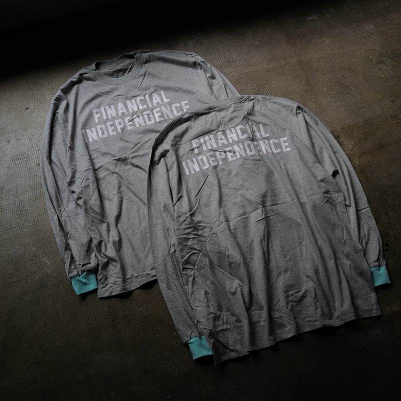 ⭐︎新品未使用⭐︎ anytee Financial Independent Tee anytee classics] Financial Independent Tee_Gra