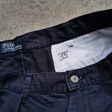 [W35] POLO CHINO SHORTS 2tuck_80s vintage_no.6