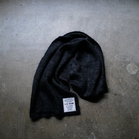 Kid Mohair Neckwear Scarf "Dark Gray"