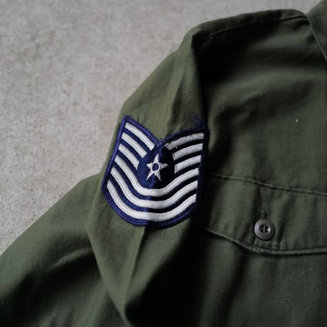 ［ XL (16 1/2)］USAIRFORCE Olive Green Shirts_Cotton100_no.5
