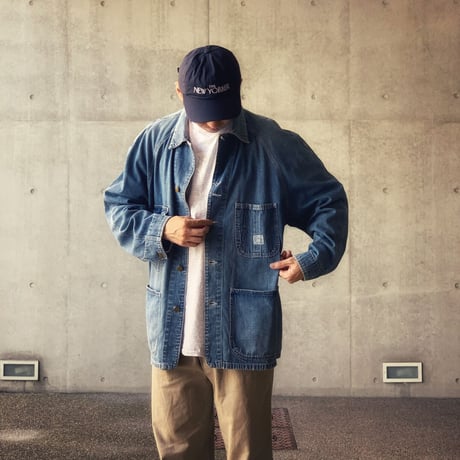 ［XL］POLO COUNTRY Denim Coverall _80s vintage