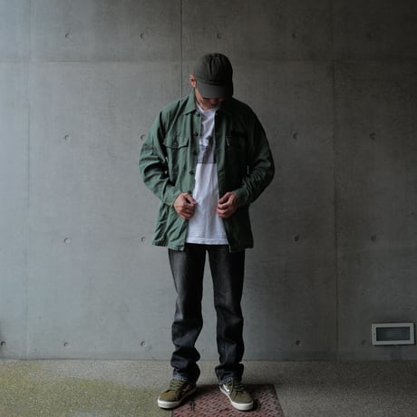 ［ 18 / XXL fit］USARMY Olive Green Shirts_no.6