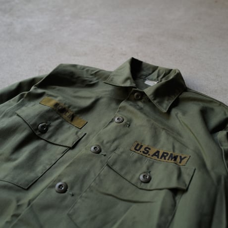 ［16 1/2 XL fit］USARMY Olive Green "BIG" Shirt_deadstock_no.3