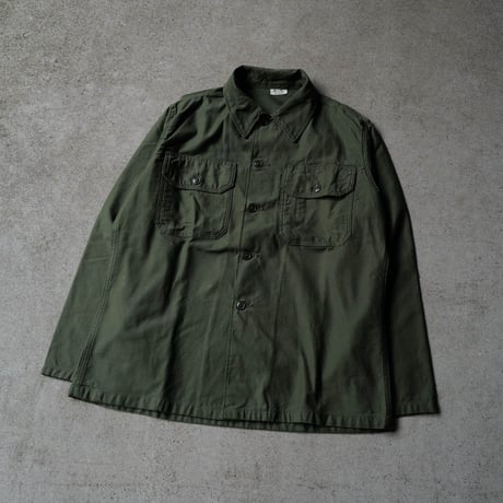 ［XL fit］USARMY Olive Green Shirts_First Model_no.10